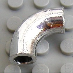 71076-22G Steen rond 1x1, 90 graden (macaroni) chrome zilver gebruikt *0D000