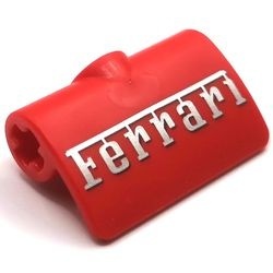 71682pb006-5 Technic, paneel gebogen FERRARI (in letters) rood NIEUW *4T089