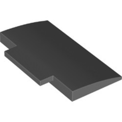 71771-85 Dakpan gebogen 5x8x 2/3 ZONDER NOPPEN grijs, donker (blauwachtig) NIEUW *1L000