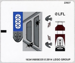 75037stk01 STICKER 75045 Battle on Saleucami NIEUW *0S0000