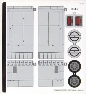 75188stk01 STICKER 75188 Resistance Bomber NIEUW *0S0000