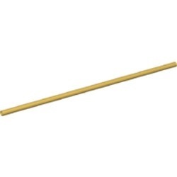 75c16-115G Slang star 3mm doorsnede 16 noppen lengte goud, parel gebruikt *5D0000