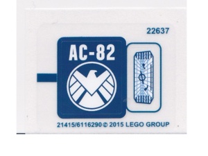 76036stk01 STICKER 76036 Carnage's SHIELD Sky Attack NIEUW *0S0000