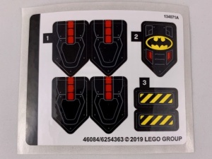 76116stk01 STICKER Batman Batsub and the Underwater Crash NIEUW *0S0000