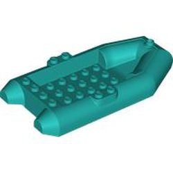 78611-39 Rubberboot 12x6x2 turquoise, donker NIEUW *
