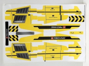 8043stk01 STICKER 8043 Motorized Excavator NIEUW *0S0000