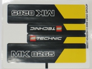 8265stk01 STICKER 8264 Hauler NIEUW *0S0000