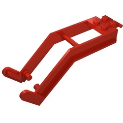 828-5G Graafschop arm, groot rood gebruikt *1E001