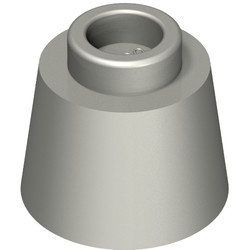 85975-95 Kegel 1,17x1,17x 2/3 (Fez) zilver, mat NIEUW *1B087