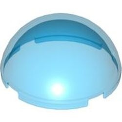 86500-14G Cylinder halve bol 4x4 transparant donkerblauw gebruikt *
