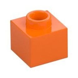 86996-4 Steen 1x1x 2/3 open nop oranje NIEUW *5C104