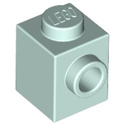 87087-152 Steen 1x1 noppen 1 zijde aqua, licht NIEUW *1B034