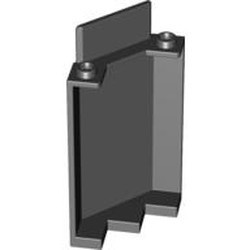87421-11G Kasteelmuur 3x3x6 Hoek NIEUWE BODEM zwart gebruikt *