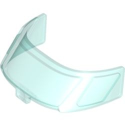 87612-15 Glas voor cockpit 6x8 transparant lichtblauw NIEUW *