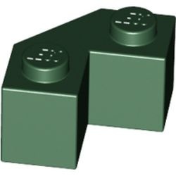 87620-80 Steen 2x2 facet groen, donker NIEUW *