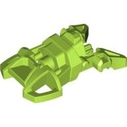 87791-34G Bionicle Foot Small with Axle Connector lime gebruikt *