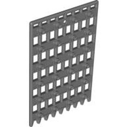 89519-85 Deur 1x8x12 Kasteel hekwerk grijs, donker (blauwachtig) NIEUW *