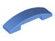 93273-42 Dakpan gebogen 1x4 DUBBEL geen noppen bovenop blauw, midden NIEUW *1B101