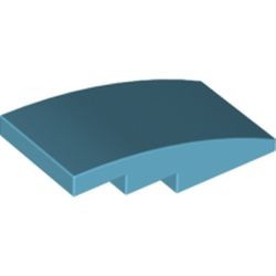 93606-156 Dakpan 4x2 gebogen geen noppen blauw, middenazuur NIEUW *1B103