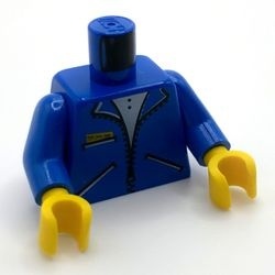 973pb0100c01-7 Torso, jas met 3 zakken blauw NIEUW *0B0000