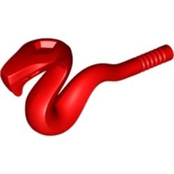 98136-5 Slang gekronkeld rood NIEUW *0D000