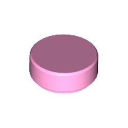 98138-104 Tegel 1x1 ROND roze, helder NIEUW *1B141