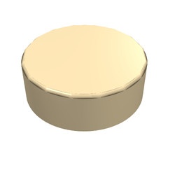 98138-2 Tegel 1x1 ROND crème NIEUW *1B142