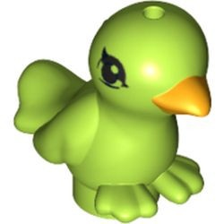 98388pb02-34 Vogel, gele snavel lime NIEUW *0D000