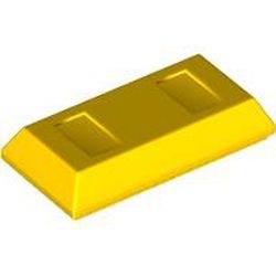 99563-3 Steen vorm goudbaar geel NIEUW *1B052
