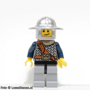 cas406 Fantasy Era -Crown knecht, helm met brede rand NIEUW *0M0000