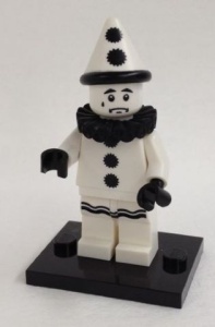 col10-11 Sombere clown met voetstuk NIEUW *0M0000