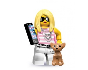 col10-14 Trendsetter met telefoon, hond en voetstuk NIEUW *0M0000