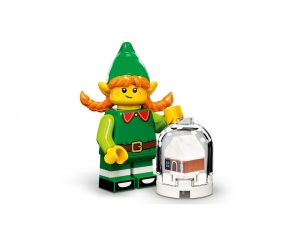 col23-5 Feest-elf met glazen bol NIEUW *0M0000