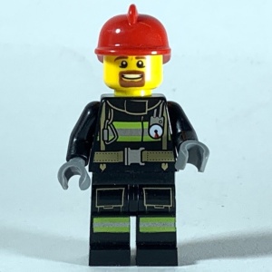 cty0966 Brandweerman met rode helm en ringbaardje NIEUW *0M0000