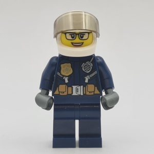 cty1363 Politie, motorrijder met witte helm NIEUW *0M0000