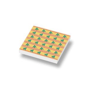 CUS1110 Tegel 2x2 Inpakpapier kerstbomen wit NIEUW *0A004