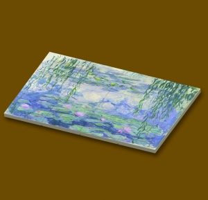 CUS4003 12 tegels 2x2 Waterlelies- Monet wit NIEUW *0A000