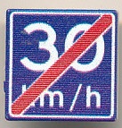 CUSE8193 Tegel MET CLIP Einde Adviessnelheid 30 km/u *0A000