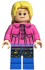hp386 HP Luna Lovegood, donkerroze jasje, lang haar NIEUW *0M0000
