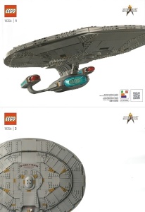 INS10356 10361 BOUWBESCHRIJVING- Startrek: U.S.S. Enterprise NIEUW *