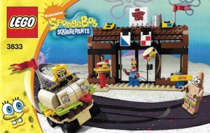 INS3833-G 3833 BOUWBESCHRIJVING- Krusty Krab Adventures gebruikt *LOC BE
