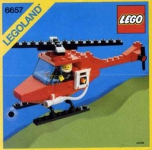 INS6657-G 6657 BOUWBESCHRIJVING- Fire Patrol Copter gebruikt *LOC RBL