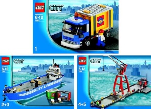 INS7994-G 7994 BOUWBESCHRIJVING- City Harbor (5 delen, 3 boekjes) gebruikt *
