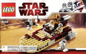 INS8092 8092 BOUWBESCHRIJVING- Luke's Landspeeder NIEUW *LOC 6221