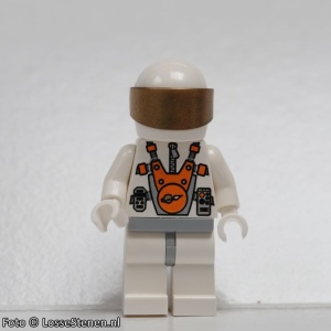 mm003G Mars Mission astronaut baardje witte helm gouden vizier gebruikt *0M0000 - Img 2