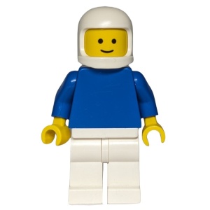 pln127G Blauw shirt, witte broek en helm gebruikt *0M0000