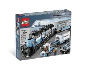 Set 10219-G Maersk Container Train, met doos (99% compleet) gebruikt * - Img 2