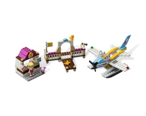 Set 3063-G Heartlake Flying Club, zonder doos (99% compleet) gebruikt *