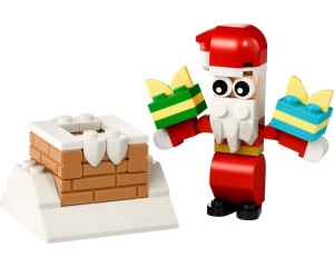 Set 30692 POLYBAG: Kerstman met schoorsteen NIEUW *