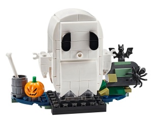 Set 40351-G BrickHeadz Ghost, zonder doos (99% compleet) gebruikt *